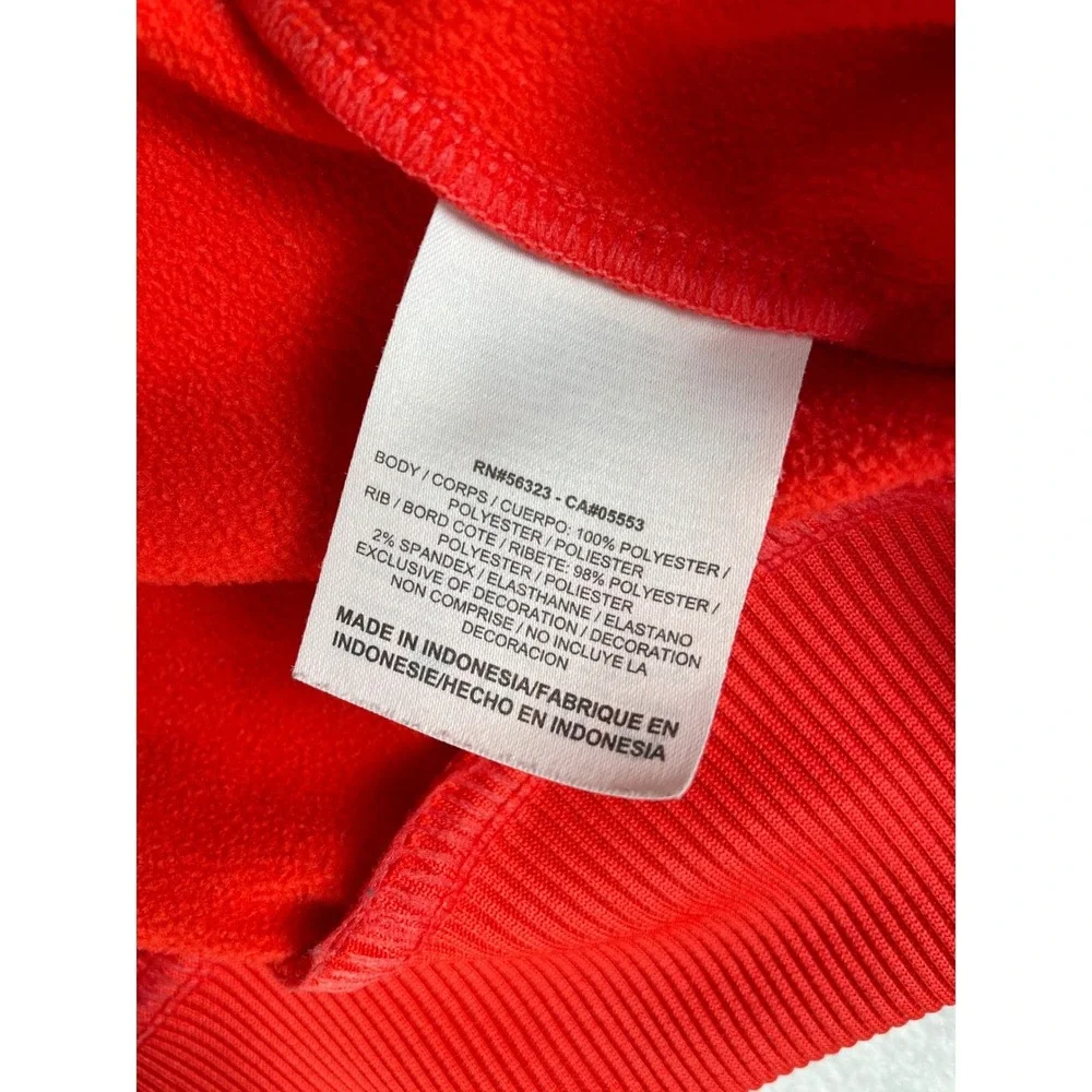 Nike Dri-FIT Orange Quarter Zip Hoodie Fleece Lined 487416-630 Size‎ M